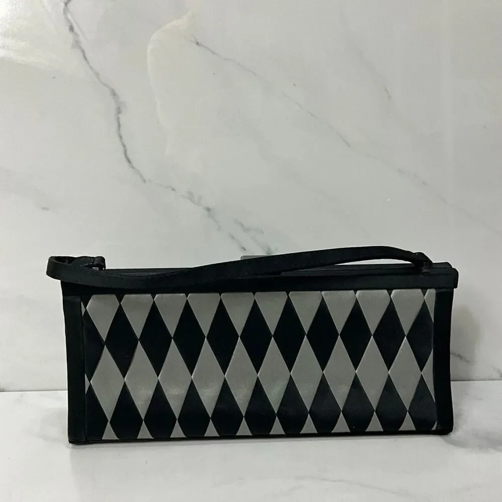 FRANCHI Satin Evening Clutch Handbag
